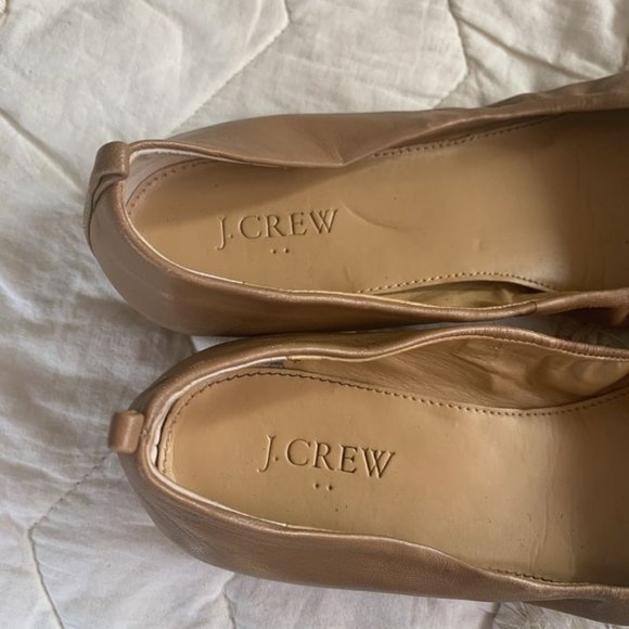 J. Crew Flats-3 pairs: Black, Tan, & Velvet Blue - Picture 5 of 6